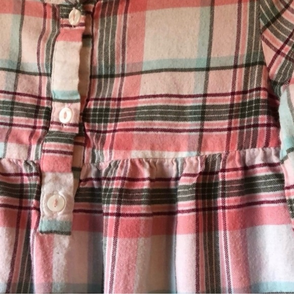 Carter’s Shirt Girls Pink Plaid Casual Preppy Long Sleeve Shirt Top Toddler 4T - Picture 8 of 13